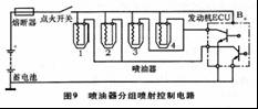 电喷发动机燃油泵电路与喷油器电路控制原理