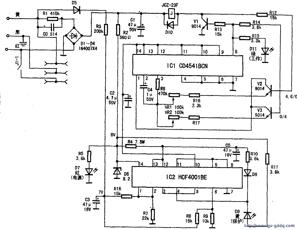 铁龙牌cyg268型机外电冰箱,冰柜多功能保护器原理分析