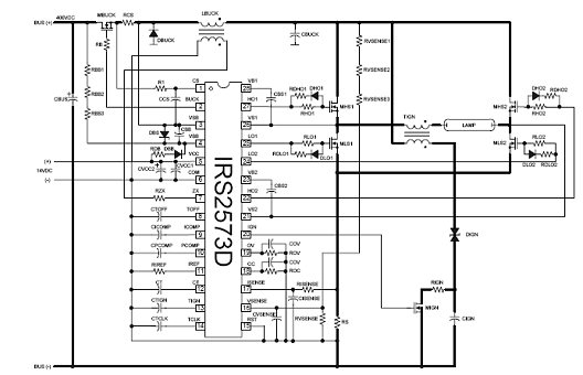 图2.irs257典型应用电路图