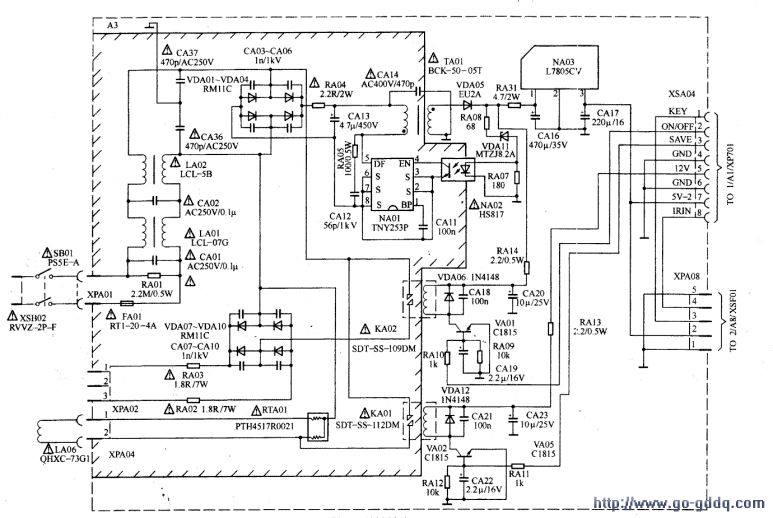 海信tc2911g彩电电源电路工作原理