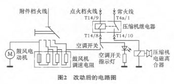 检修大众宝来空调开关控制故障