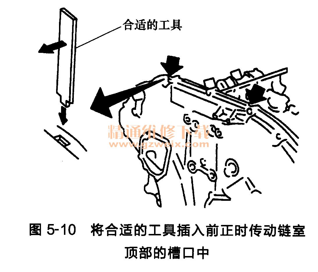 日产天籁发动机正时链条的拆卸