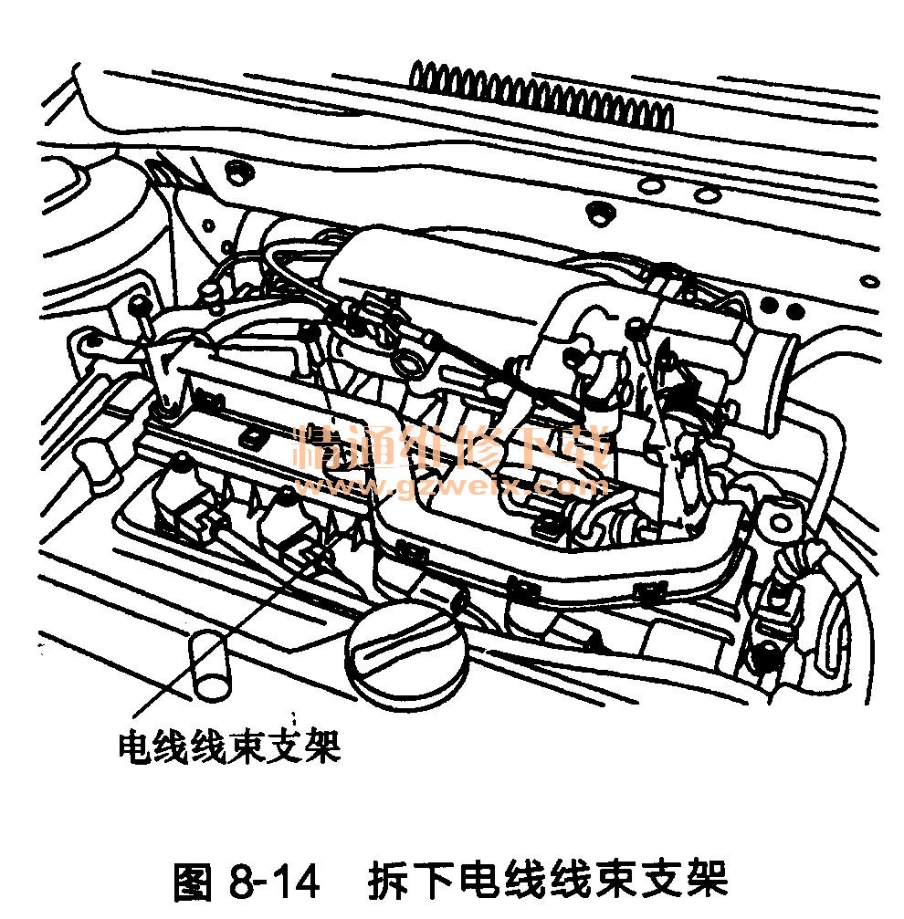 现代雅绅特g4ed发动机正时传动带部件的拆卸