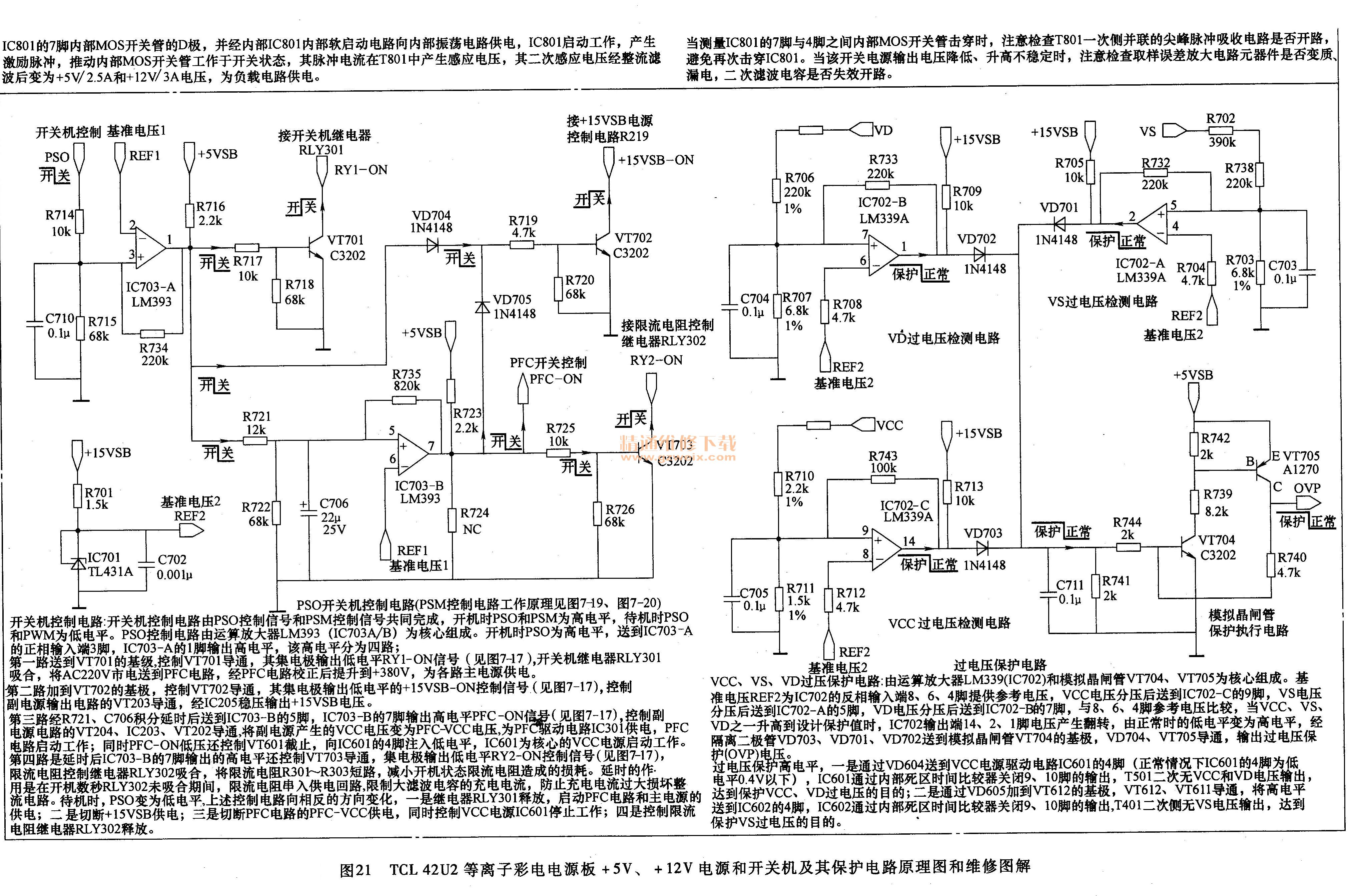 TCL 42U2ӲʵԴ+5V+12VԴͿػ·ԭͼ2