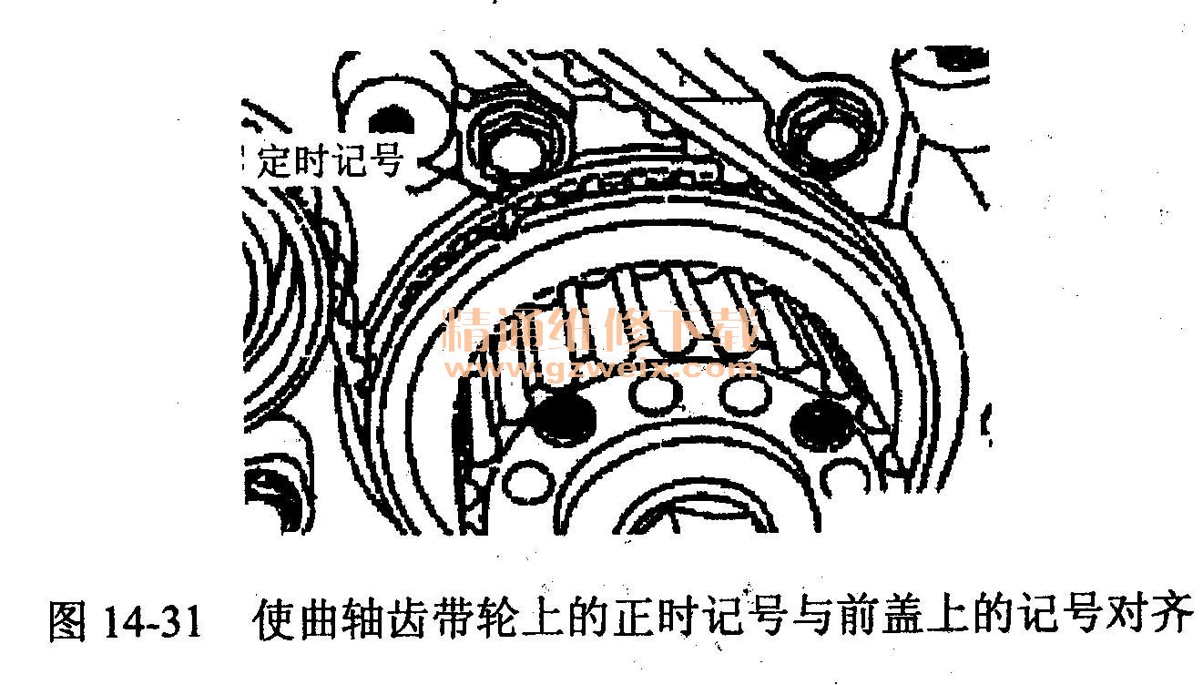 长城金迪尔(4g64 2.4 l型发动机)正时校对方法