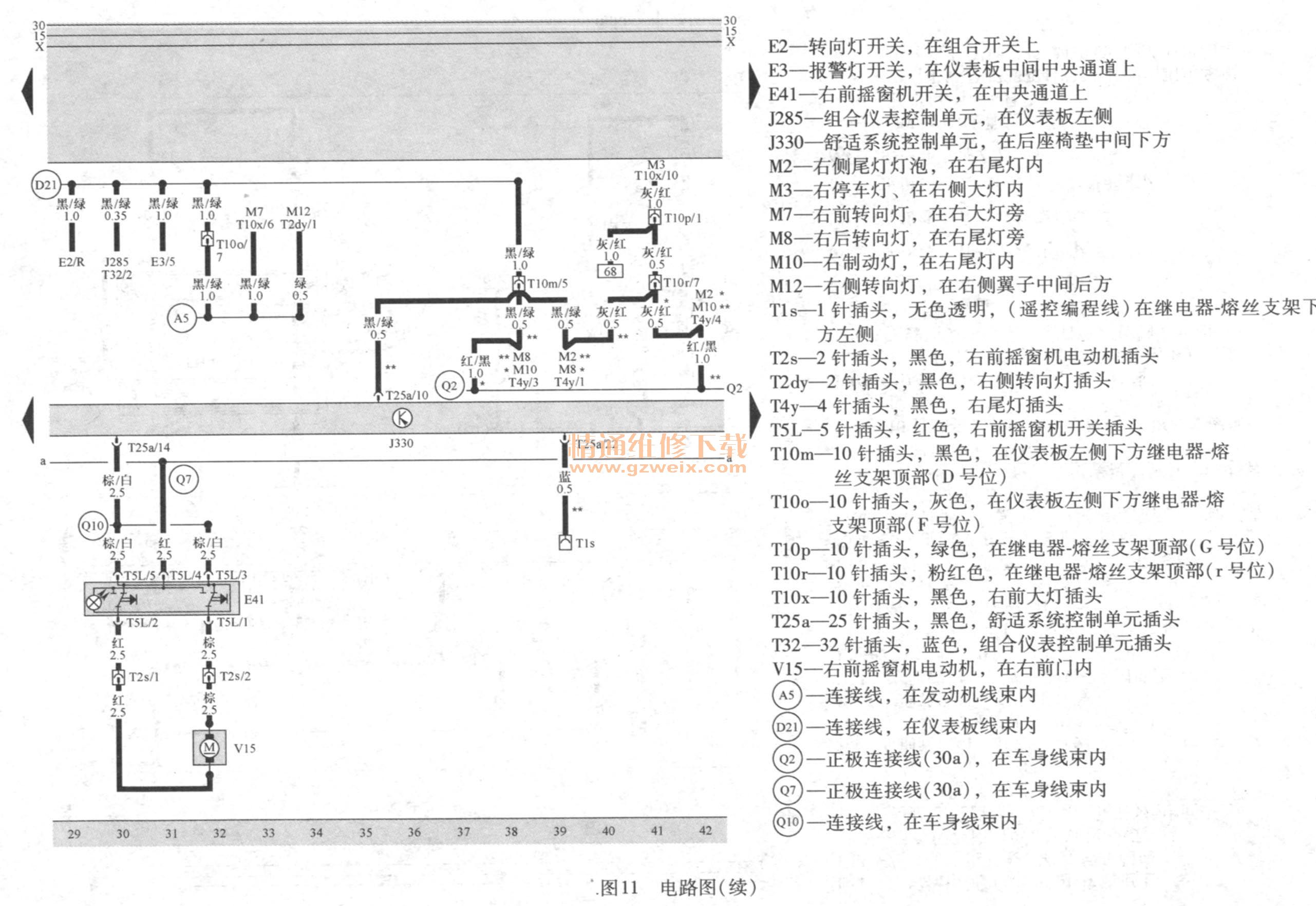 大众桑塔纳3000电动车窗无法升降