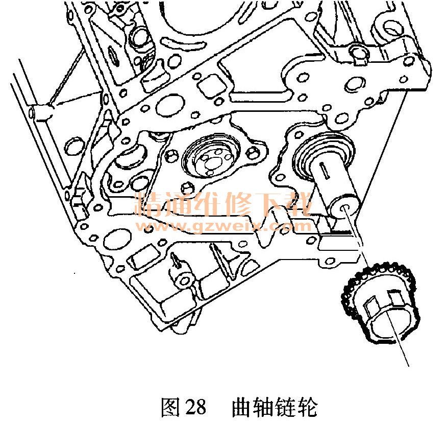 悍马h2(hummer h2)4.8l,5. 3l,6. 0l发动机正时校对方法