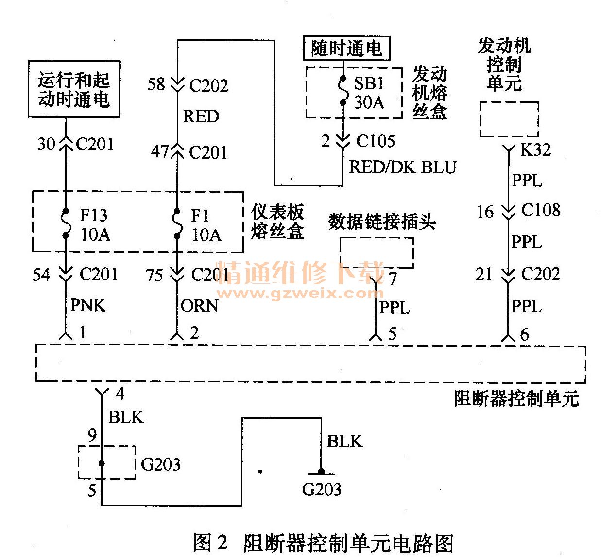 别克凯越轿车前照灯不亮及电气故障检修