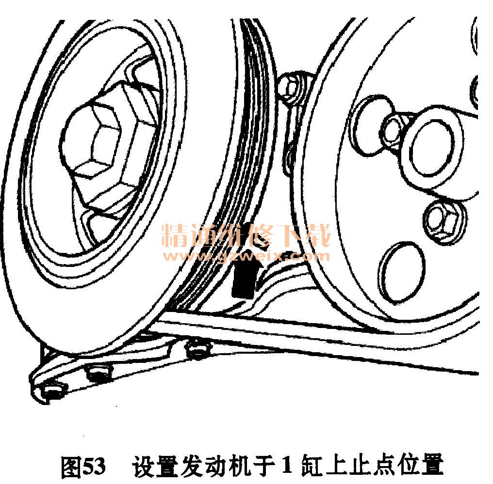 大众迈腾axz 3.2l fsi,blv 3.0l fsi发动机正时校对方法