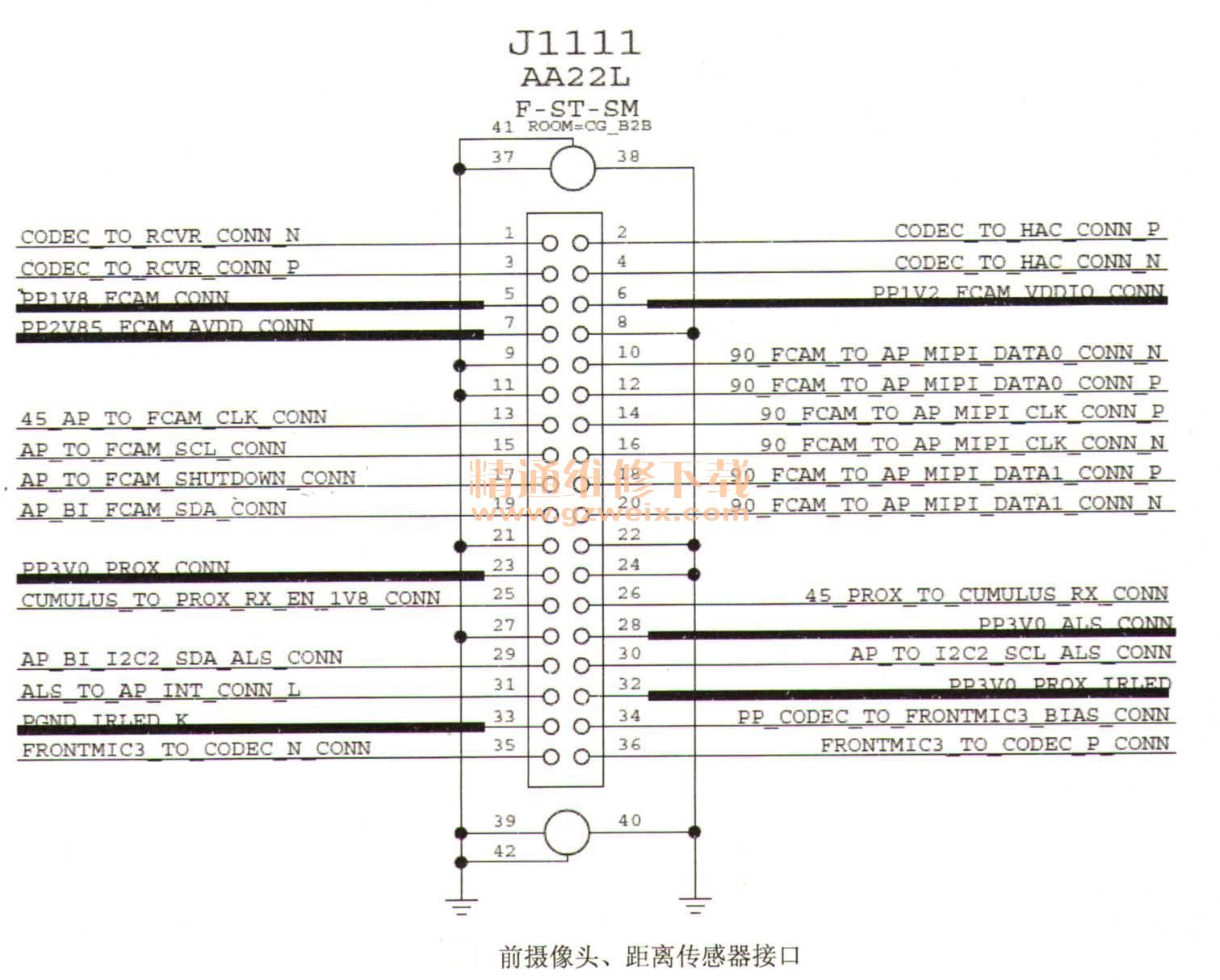 iphone6 plus 前摄像头,距离传感器接口图