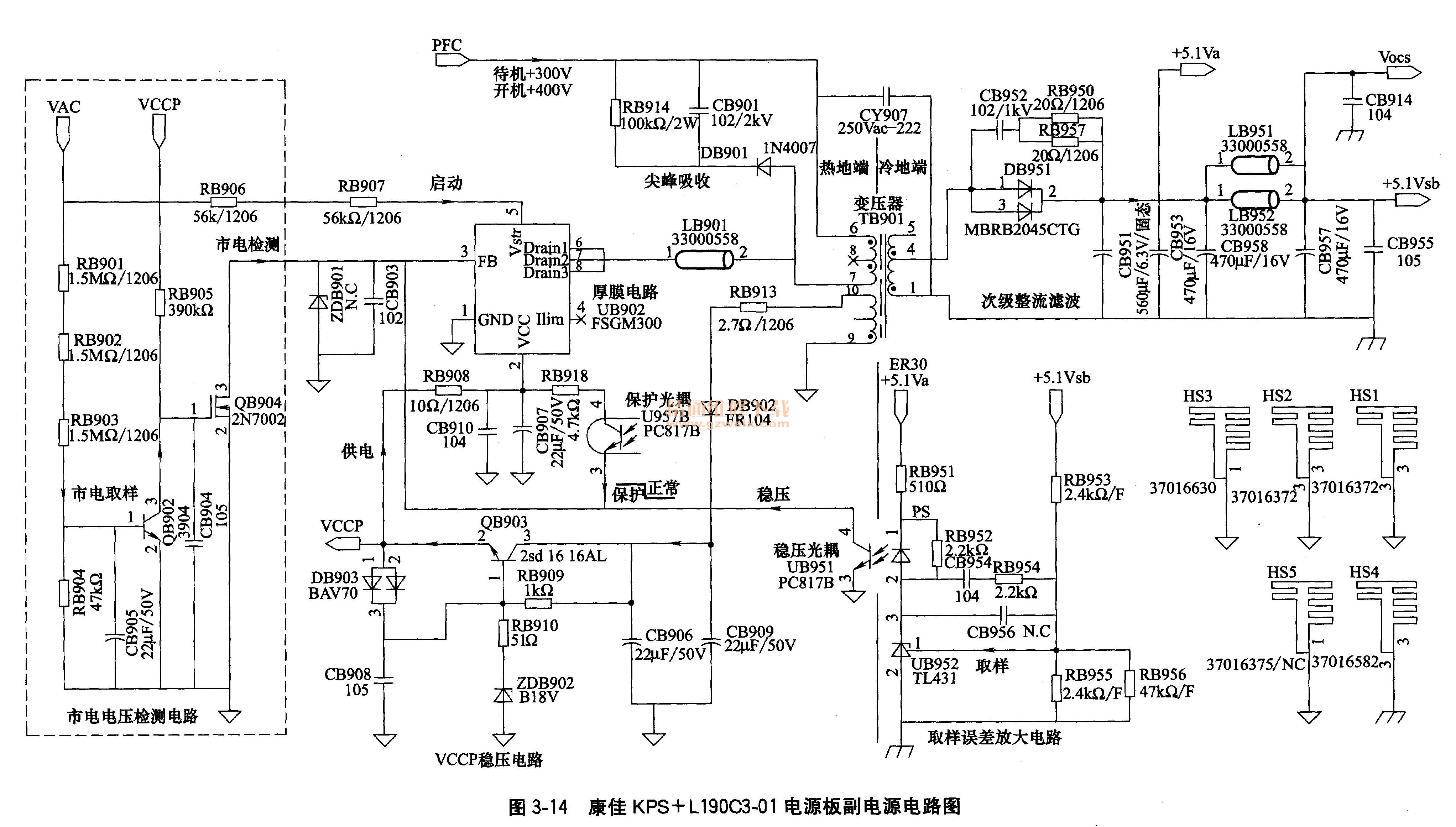 KPS -E- L190C3-01͵Դ帱Դ·ͼ