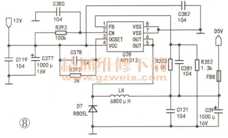 ap1510,ap1533,ap1534,ax1302,ax1513,fsp3130,ssp3130     该类芯片