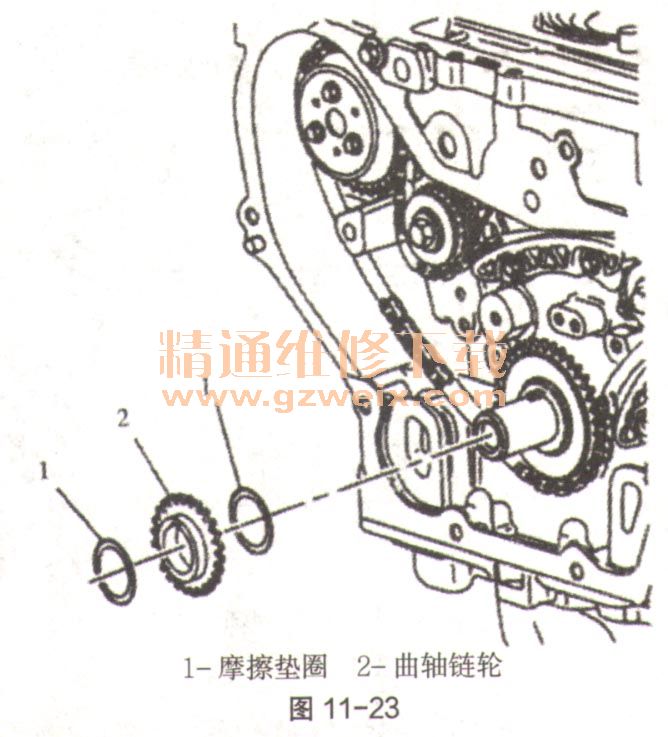 2011-2012年凯迪拉克sls(赛威)2.0t(2.0t lnf)正时校对方法