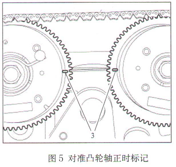 2013-～2018年道奇酷威2.4l发动机正时校对方法