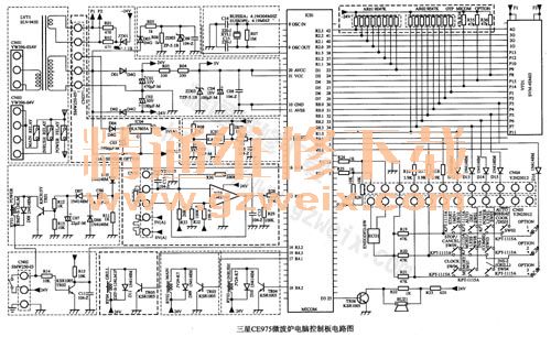 三星ce975微波炉电脑控制板电路图